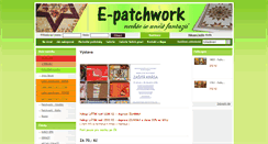 Desktop Screenshot of e-patchwork.cz